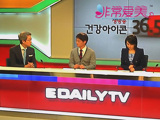 安敬天院长在接受电视采访 